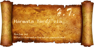 Harmata Terézia névjegykártya